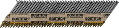 Stanley Bostitch - 12 Gauge 0.113" Shank Diam 2" Long Framing Nails for Power Nailers - Steel, Bright Finish, Smooth Shank, Angled Stick Paper Tape Collation, Round Head - All Tool & Supply