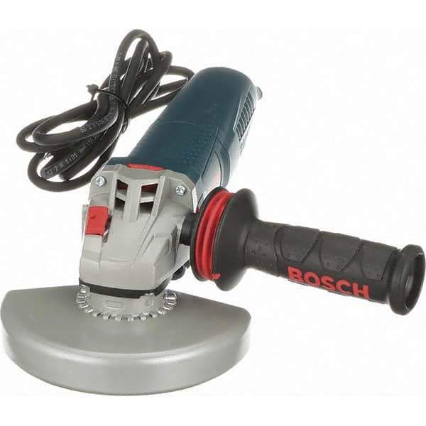 Bosch - 6" Wheel Diam, 9,300 RPM, Corded Angle & Disc Grinder - 5/8-11 Spindle, 120 Volts, 13 Amps - All Tool & Supply