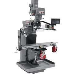 Jet - 9" Table Width x 49" Table Length, Electronic Variable Speed Control, 3 Phase Knee Milling Machine - 3 hp - All Tool & Supply