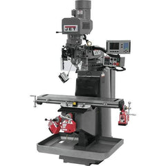 Jet - 9" Table Width x 49" Table Length, Electronic Variable Speed Control, 3 Phase Knee Milling Machine - 3 hp - All Tool & Supply