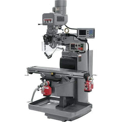 Jet - 10" Table Width x 50" Table Length, Electronic Variable Speed Control, 3 Phase Knee Milling Machine - 3 hp - All Tool & Supply