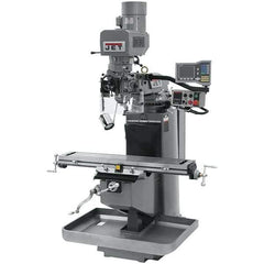 Jet - 9" Table Width x 49" Table Length, Electronic Variable Speed Control, 3 Phase Knee Milling Machine - 3 hp - All Tool & Supply