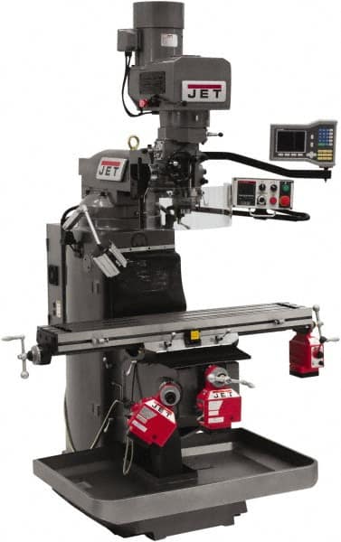 Jet - 9 x 49" 3 hp 230V Electronic Variable Speed Control 3 Phase Knee Milling Machine - All Tool & Supply