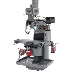 Jet - 10" Table Width x 50" Table Length, Electronic Variable Speed Control, 3 Phase Knee Milling Machine - 3 hp - All Tool & Supply