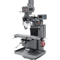 Jet - 9" Table Width x 49" Table Length, Electronic Variable Speed Control, 3 Phase Knee Milling Machine - 3 hp - All Tool & Supply