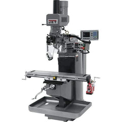 Jet - 9" Table Width x 49" Table Length, Electronic Variable Speed Control, 3 Phase Knee Milling Machine - 3 hp - All Tool & Supply