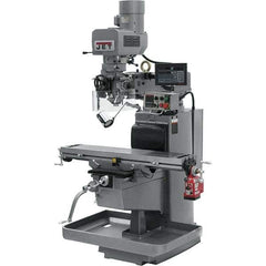 Jet - 10" Table Width x 50" Table Length, Electronic Variable Speed Control, 3 Phase Knee Milling Machine - 3 hp - All Tool & Supply