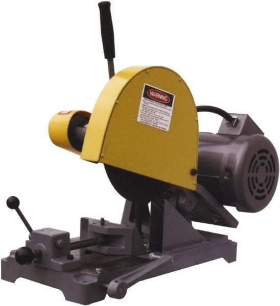 Kalamazoo - 10" Blade Diam, 5/8" Arbor Hole, Straight Chop & Cutoff Saw - 3,450 RPM, 3 hp, 110/220 & 220/440 Volts, 1 or 3 Phase - All Tool & Supply