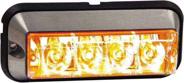 Buyers Products - Quad Flash Rate, Surface Mount Emergency Strobe Light Assembly - Powered by 12 to 24 Volts, Amber - All Tool & Supply