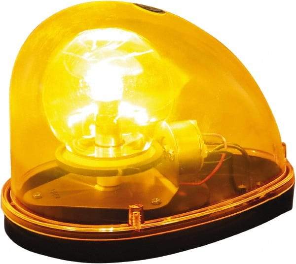 Buyers Products - 90 FPM, Magnetic Mount Emergency Revolving Warning Light Assembly - Powered by 12 Volts, Amber - All Tool & Supply