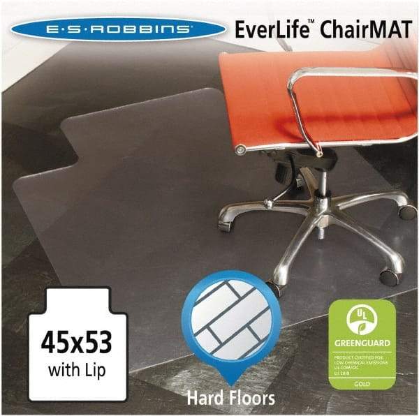 ES Robbins - 53" Long x 45" Wide, Chair Mat - Rectangular, Straight Edge Style - All Tool & Supply