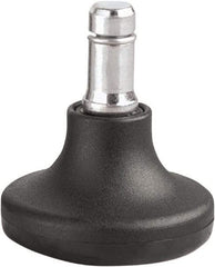 Master Caster - Matte Black Caster Set - For Wood & Tubular Metal Chairs & Office Furniture - All Tool & Supply