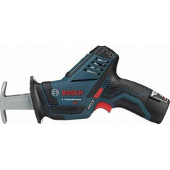 Bosch - 12V, 0 to 3,000 SPM, Cordless Reciprocating Saw - 0.5699" Stoke Length, Lithium-Ion Batteries Included - All Tool & Supply