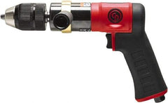 Chicago Pneumatic - 1/2" Keyless Chuck - Pistol Grip Handle, 600 RPM, 0.5 hp, 90 psi - All Tool & Supply