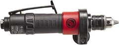 Chicago Pneumatic - 3/8" Keyed Chuck - Inline Handle, 2,100 RPM, 0.4 hp, 90 psi - All Tool & Supply