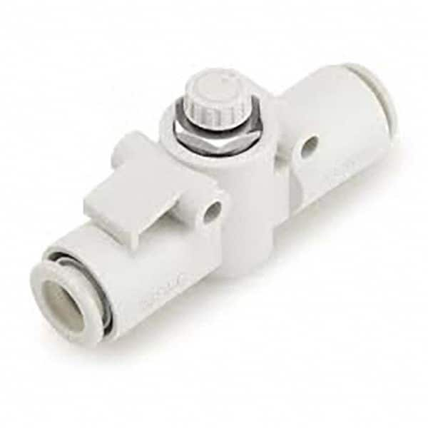 SMC PNEUMATICS - Speed & Flow Control Valves Valve Type: Flow Control Offset Inline Male Thread Size: 1/4 - All Tool & Supply