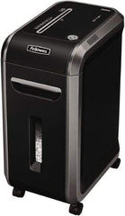 FELLOWES - 5/64 x 9/16" Strip, 12 Sheet Mirco Cut Paper Micro Cut Shredder - 17-5/16" Long x 11-7/16" Wide x 23-3/16" High, Level 5 Security, 9 Gal Wastebasket - All Tool & Supply