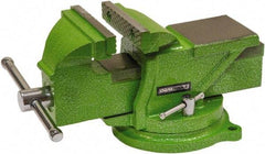 OEM Tools - 4" Jaw Width, 4" Opening Capacity, 1-57/64" Throat Depth, Cast Iron Swivel Bench Vise - Bolt Down Base Attachment - All Tool & Supply