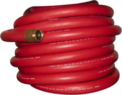 Dixon Valve & Coupling - 3/4" ID, 800 Working psi, Red EPDM Fire Hose - Male x Female NST (NH) Ends, 100' Long, 2,400 Burst psi - All Tool & Supply