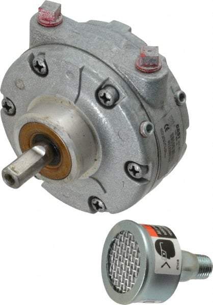 Gast - 3/4 hp Clockwise Hub Air Actuated Motor - 3,000 Max RPM, 1.13" Shaft Length, 4.94" OAL, 1/2" Shaft Diam - All Tool & Supply