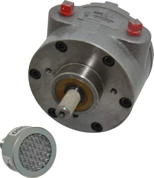 Gast - 1-1/2 hp Reversible Face Air Actuated Motor - 3,000 Max RPM, 1.12" Shaft Length, 5.81" OAL, 1/2" Shaft Diam - All Tool & Supply