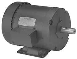 Leeson - 1/4 Max hp, 1,725 Max RPM, Electric AC DC Motor - 208-230/460 V Input, Three Phase, 48 Frame - All Tool & Supply