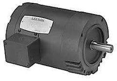 Leeson - 1/3 Max hp, 3,450 Max RPM, Electric AC DC Motor - 208-230/460 V Input, Three Phase, 56C Frame - All Tool & Supply