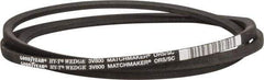 Continental ContiTech - Section 3V, 80" Outside Length, V-Belt - Fiber Reinforced Wingprene Rubber, HY-T Wedge MatchmakerEnvelope, No. 3V800 - All Tool & Supply