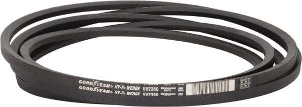 Continental ContiTech - Section 5V, 236" Outside Length, V-Belt - Fiber Reinforced Wingprene Rubber, HY-T Wedge MatchmakerEnvelope, No. 5V2360 - All Tool & Supply