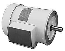 Leeson - 3/4 Max hp, 1,725 Max RPM, Electric AC DC Motor - 208-230/460 V Input, Three Phase, D56C Frame - All Tool & Supply