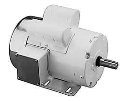 Leeson - 2 Max hp, 1,740 Max RPM, Electric AC DC Motor - 115, 208, 230 V Input, Single Phase, F182T Frame - All Tool & Supply