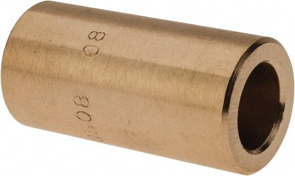 Made in USA - 5/16" Inside x 1/2" Outside Diam, Cast Bronze Sleeve Bearing - 1" OAL - All Tool & Supply