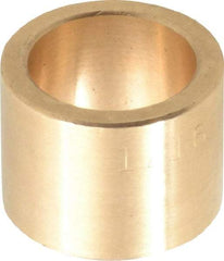 Made in USA - 3/4" Inside x 1" Outside Diam, Cast Bronze Sleeve Bearing - 3/4" OAL - All Tool & Supply