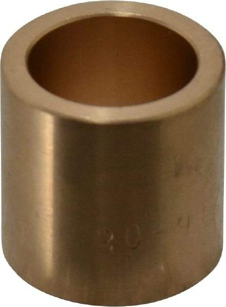 Made in USA - 3/4" Inside x 1" Outside Diam, Cast Bronze Sleeve Bearing - 1" OAL - All Tool & Supply