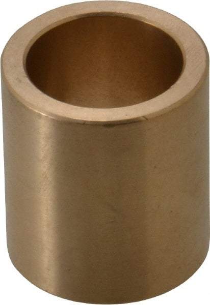 Made in USA - 3/4" Inside x 1" Outside Diam, Cast Bronze Sleeve Bearing - 1-1/8" OAL - All Tool & Supply