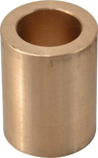 Made in USA - 3/4" Inside x 1-1/8" Outside Diam, Cast Bronze Sleeve Bearing - 1-1/2" OAL - All Tool & Supply