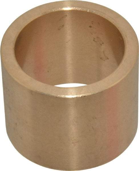 Made in USA - 1" Inside x 1-1/4" Outside Diam, Cast Bronze Sleeve Bearing - 1" OAL - All Tool & Supply