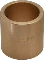 Made in USA - 1" Inside x 1-1/4" Outside Diam, Cast Bronze Sleeve Bearing - 1-1/4" OAL - All Tool & Supply