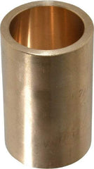 Made in USA - 1" Inside x 1-1/4" Outside Diam, Cast Bronze Sleeve Bearing - 2" OAL - All Tool & Supply