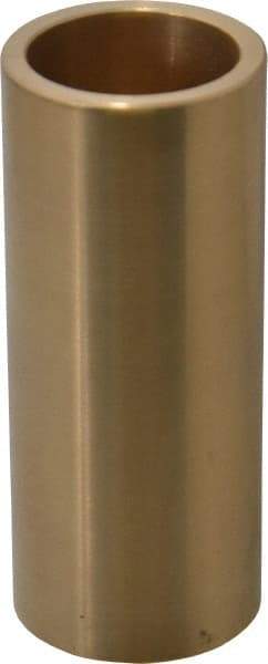 Made in USA - 1" Inside x 1-1/4" Outside Diam, Cast Bronze Sleeve Bearing - 3" OAL - All Tool & Supply