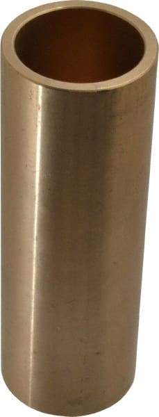 Made in USA - 1-1/8" Inside x 1-3/8" Outside Diam, Cast Bronze Sleeve Bearing - 4" OAL - All Tool & Supply