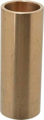 Made in USA - 1-1/4" Inside x 1-1/2" Outside Diam, Cast Bronze Sleeve Bearing - 4" OAL - All Tool & Supply