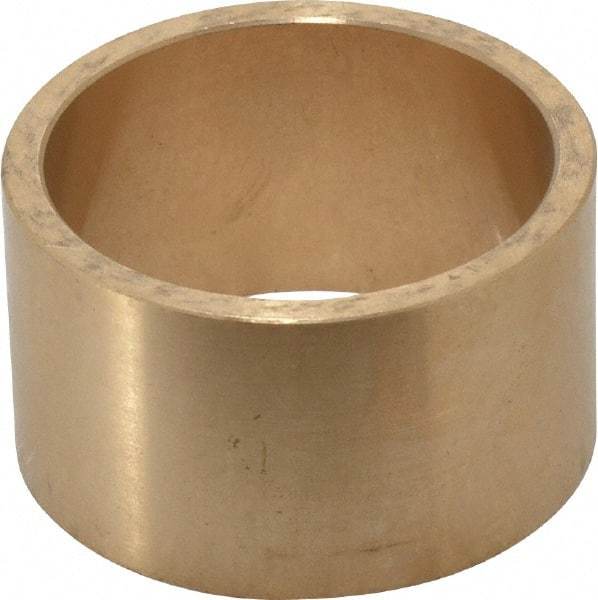 Made in USA - 1-1/2" Inside x 1-3/4" Outside Diam, Cast Bronze Sleeve Bearing - 1" OAL - All Tool & Supply