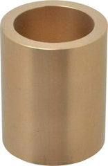 Made in USA - 1-1/2" Inside x 2" Outside Diam, Cast Bronze Sleeve Bearing - 2-1/2" OAL - All Tool & Supply