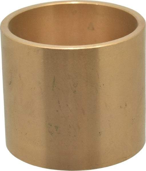 Made in USA - 2" Inside x 2-1/4" Outside Diam, Cast Bronze Sleeve Bearing - 2" OAL - All Tool & Supply