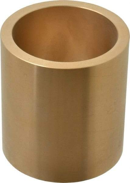 Made in USA - 2-1/4" Inside x 2-3/4" Outside Diam, Cast Bronze Sleeve Bearing - 3" OAL - All Tool & Supply