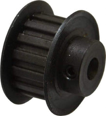 Power Drive - 15 Tooth, 1/4" Inside x 0.935" Outside Diam, Timing Belt Pulley - 1/4, 3/8" Belt Width, 0.955" Pitch Diam, Steel & Cast Iron - All Tool & Supply