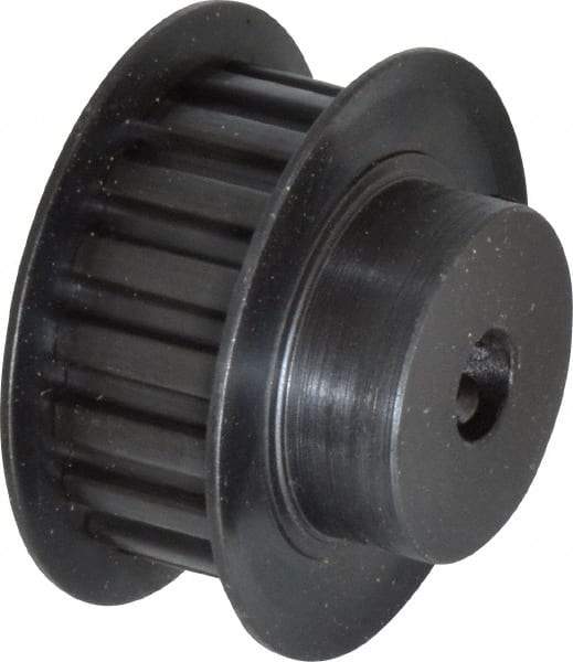 Power Drive - 18 Tooth, 1/4" Inside x 1-1/8" Outside Diam, Timing Belt Pulley - 1/4, 3/8" Belt Width, 1.146" Pitch Diam, Steel & Cast Iron - All Tool & Supply