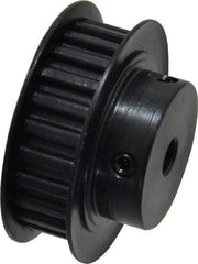 Power Drive - 24 Tooth, 1/4" Inside x 1.508" Outside Diam, Timing Belt Pulley - 1/4, 3/8" Belt Width, 1.528" Pitch Diam, Steel & Cast Iron - All Tool & Supply