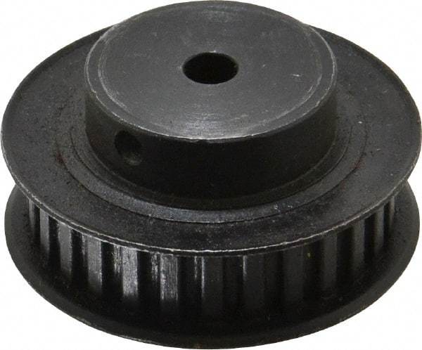 Power Drive - 28 Tooth, 1/4" Inside x 1.763" Outside Diam, Timing Belt Pulley - 1/4, 3/8" Belt Width, 1.783" Pitch Diam, Steel & Cast Iron - All Tool & Supply